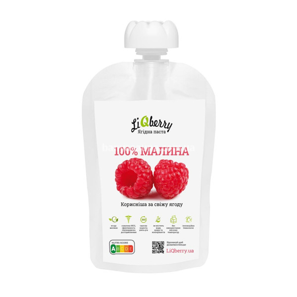 Ягодный морс для бани. Паста LiQberry Малина, 100 г