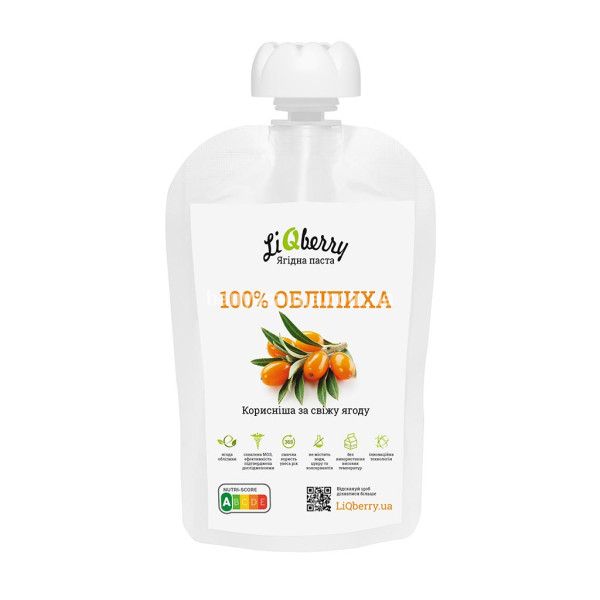 Ягодный морс для бани. Паста LiQberry Облепиха, 100 г