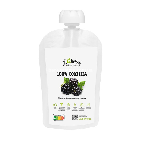 Ягодный морс для бани. Паста LiQberry Ежевика, 100 г