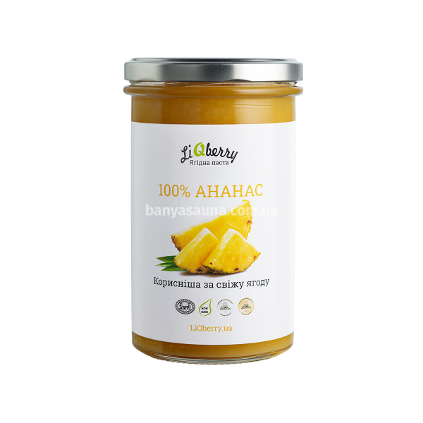 Ягодный морс для бани. Паста LiQberry Ананас, 0,545 л