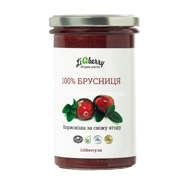 Ягодный морс для бани. Паста LiQberry Брусника, 0,545 л