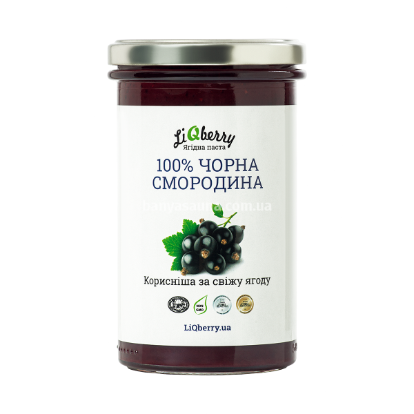 Ягодный морс для бани. Паста LiQberry Чорная смородина, 0,545 л