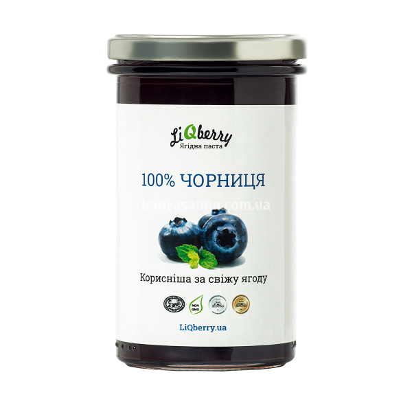 Ягодный морс для бани. Паста LiQberry Черника, 0,545 л