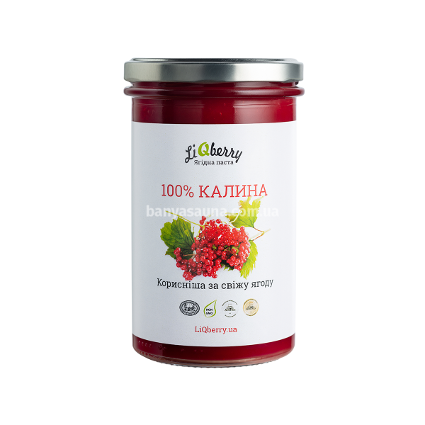 Ягодный морс для бани. Паста LiQberry Калина, 0,545 л