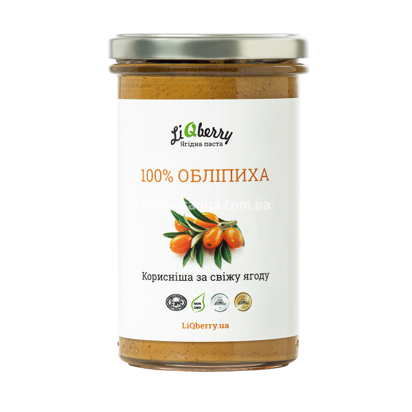 Ягодный морс для бани. Паста LiQberry Облепиха, 0,545 л