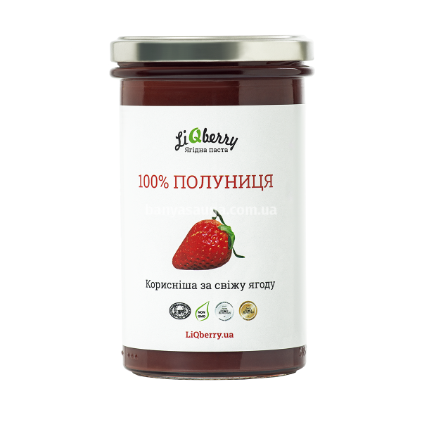 Ягодный морс для бани. Паста LiQberry Клубника, 0,545 л