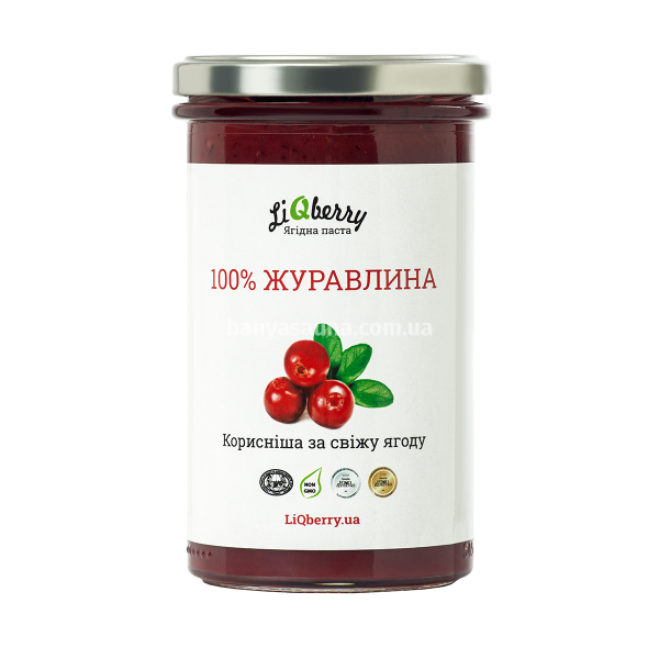Ягодный морс для бани. Паста LiQberry Клюква, 0,545 л