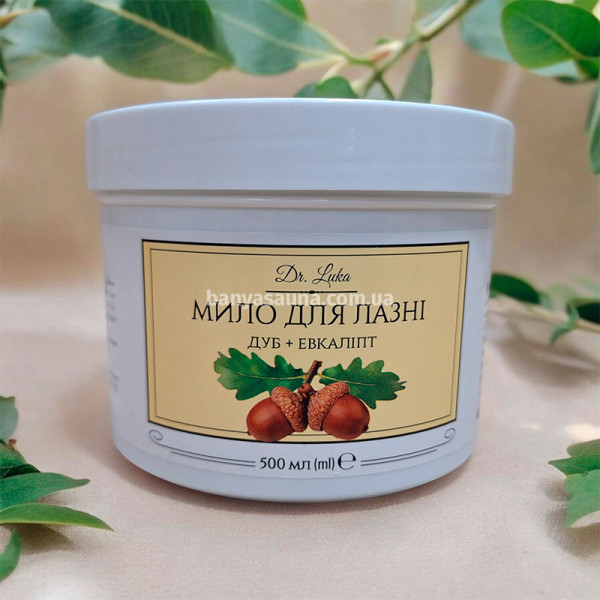 Мыло для бани Дубово-эвкалиптовое