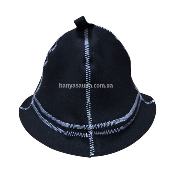 Шапка для бани из войлока "Чумацкая", черная