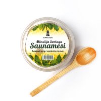 Купить Банный мед с мятой и солью для СПА процедур Украина Киев. Подарки, аксессуары, веники для бани и сауны